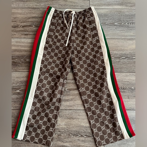Gucci Trousers: INTERLOCKING G SNAP JOGGER PANT